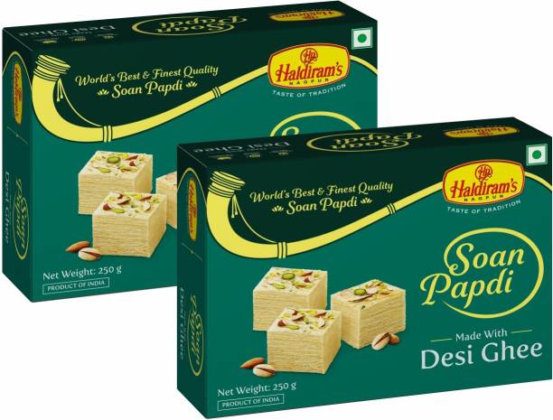 Haldiram's Soan Papdi Special Ghee (Pack of 2) Box