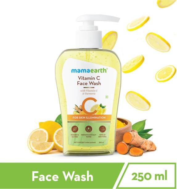 MamaEarth Vitamin C  with Vitamin C and Turmeric for Skin Illumination Face Wash