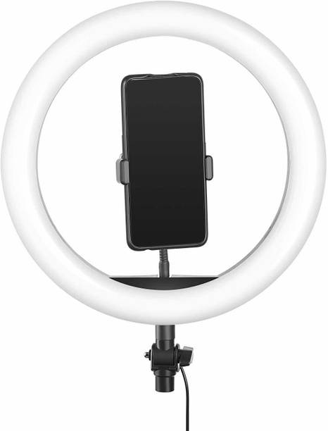 Revamp 10" Portable LED Ring Light with 3 Color Modes Dimmable Lighting | for YouTube | Photo-Shoot | Video Shoot | Live Stream | Makeup & Vlogging | Compatible with iPhone/Android Phones & Cameras Ring Flash