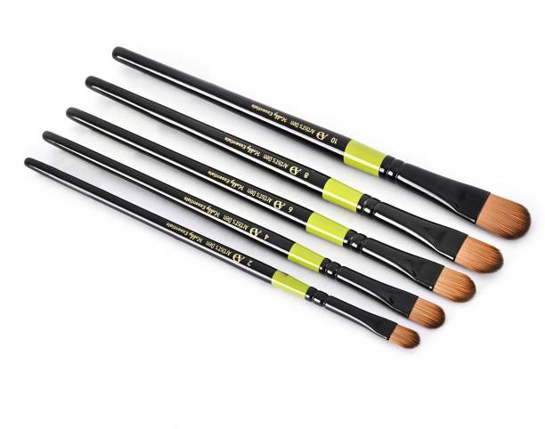 Artist's Den Hobby Essential Set of 5 Filbert Brushes