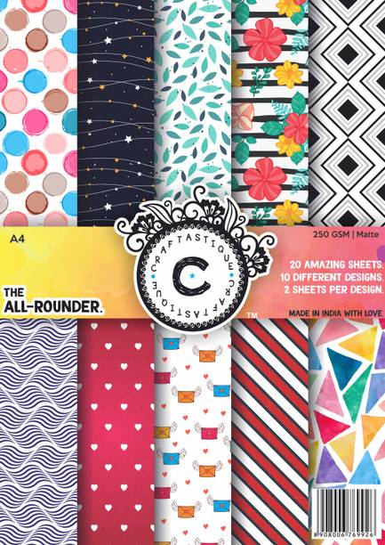 Craftastique The All Rounder Designer A4 250 gsm Craft paper