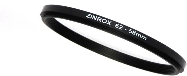 ZINROX 62-58mm Step Down Lens Filter Adapter Ring - Set of 1 Piece - Allows You to Fit Smaller Size Lens Filters on a Lens with a Larger Diameter - Size : 62-58mm Step Down Ring
