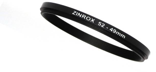 ZINROX 52-49mm Step Down Lens Filter Adapter Ring - Set of 1 Piece - Allows You to Fit Smaller Size Lens Filters on a Lens with a Larger Diameter - Size : 52-49mm Step Down Ring