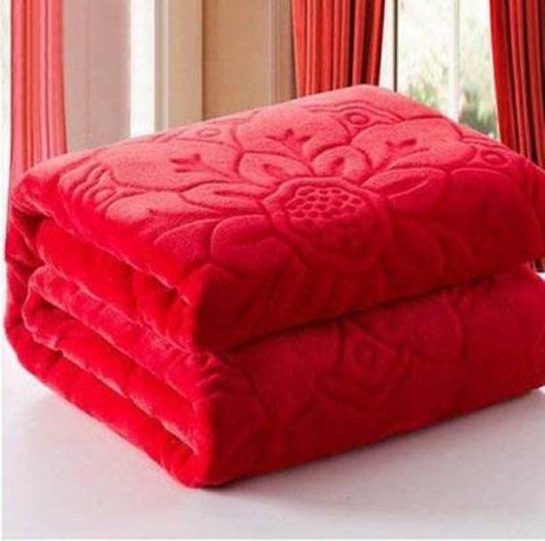 AUBORON Self Design Double Mink Blanket for  Heavy Winter