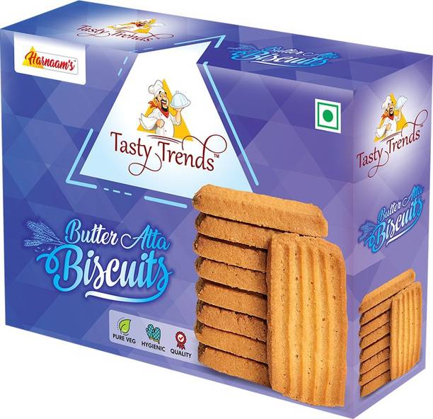 tasty trends BUTTER ATTA BISCUITS (PACK OF 2) Cookies Biscuit