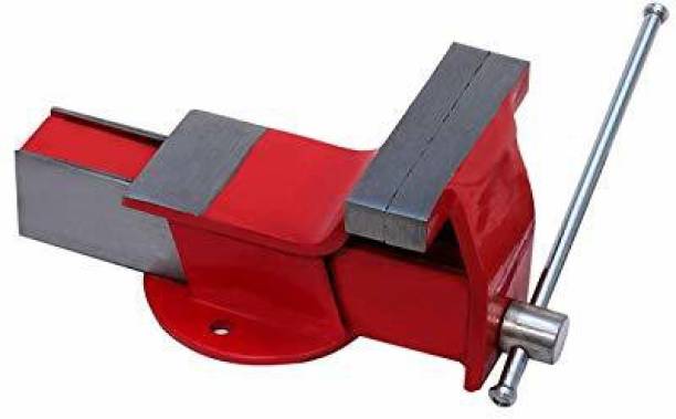 gizmo Bench Vice, bench vise, drill vice, Germany base(6inches) professional heavy steel Iron Bench Vice Fixed Base, Red (Size 3 Inch 75MM) Tool Multi Vise Tool