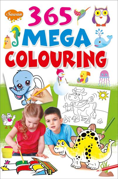 365 Mega Colouring Book By Sawan (Pb)