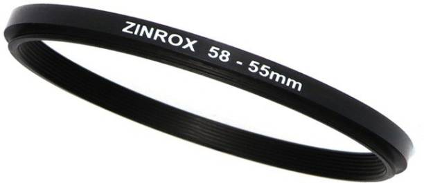 ZINROX 58-55mm Step Down Lens Filter Adapter Ring - Set of 1 Piece - Allows You to Fit Smaller Size Lens Filters on a Lens with a Larger Diameter - Size : 58-55mm Step Down Ring