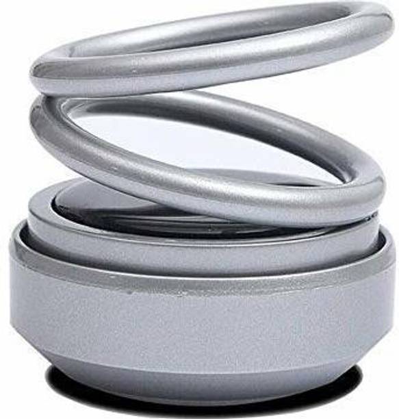 Motopex 2 Solar Car Fragrance Double Ring Rotating Car Aromatherapy Home Office Air Fresher Decoration Perfume Diffuser Silver Air Purifier