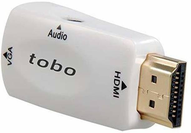 Tobo  TV-out Cable HDMI Male to VGA Female Audio Adapter Male to Female Video Converter TD-508H