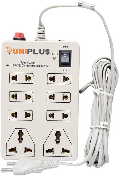 Uniplus 8+1 surge protector(2 Meter Cord length) 8  Socket Extension Boards