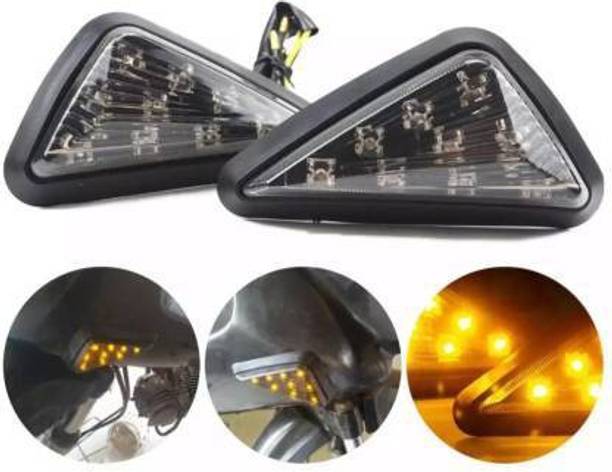 ShopGlobal Front, Side LED Indicator Light for Yamaha, Hero R15 V2, R15, CBR 250, Ninja 250