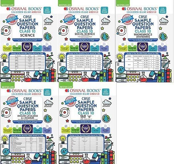 Oswaal CBSE Sample Question Paper Class 10 ENGLISH SOCIAL SCIENCE SCIENCE MATH STANDERD AND HINDI B CBO