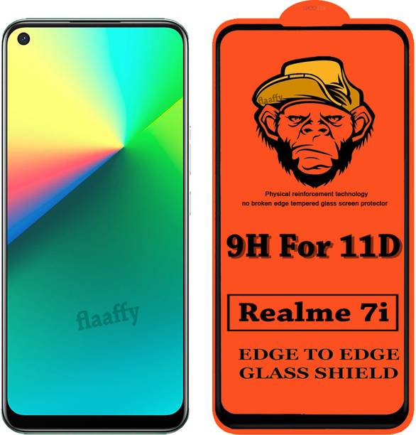 CRodible Edge To Edge Tempered Glass for Realme 7i