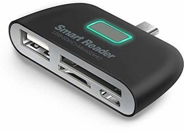 A3sprime New 4-in-1 Type C-USB OTG/TF/SD Smart Card Reader Adapter `All Type-c Smartphones Card Reader