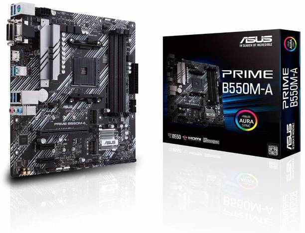 ASUS Prime B550M-A AM4Socket ATX AMD B550 Chipset DDR4 Motherboard for Desktop