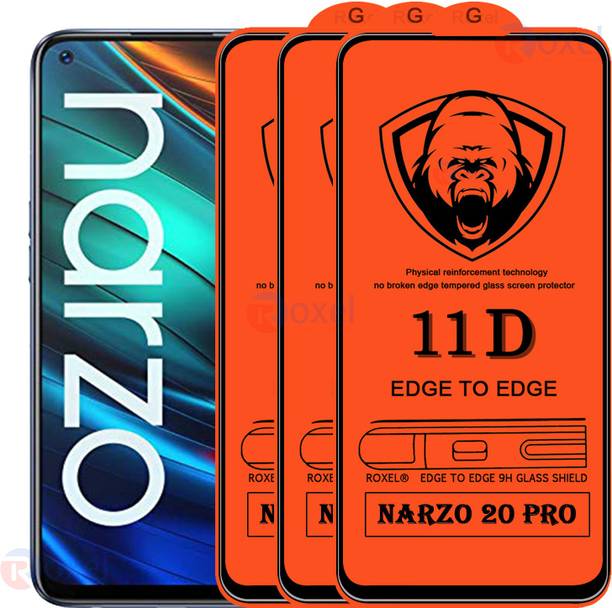 SoftTech Edge To Edge Tempered Glass for Realme Narzo 20 Pro