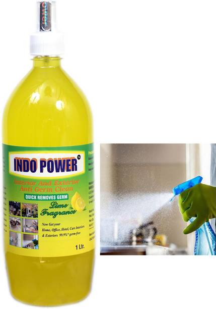 INDOPOWER Disinfectant Sanitizer Spray ANTI GERM CLEAN (QUICK REMOVES GERM) Lemon 1ltr.