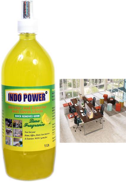 INDOPOWER Disinfectant Sanitizer Spray ANTI GERM CLEAN (QUICK REMOVES GERM) Lemon 1ltr.