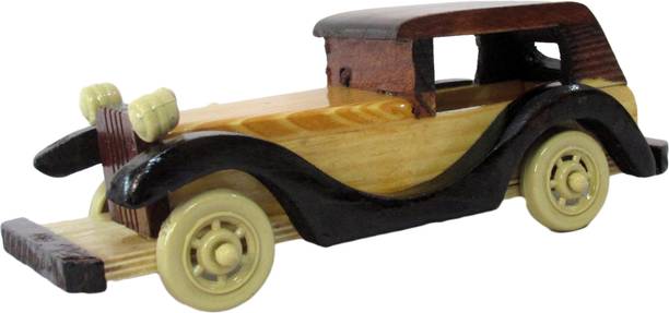 Thati Handcrafted wooden Vintage car Decorative Showpiece  -  6.35 cm