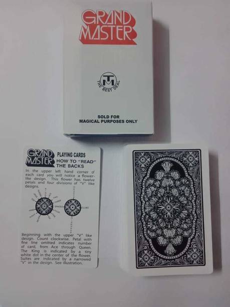 R.s.Magic Tricks SPY Cheating Card Marked Magic Playing Cards (Grand Master Black) Best for Flash