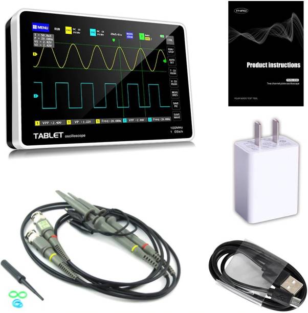 amiciSense 2 Channel Oscilloscope 100MHz Bandwidth 1GS Sampling Rate, 7” Touch Screen Intelligent Analyzer for Electronic Maintenance Digital Oscilloscope