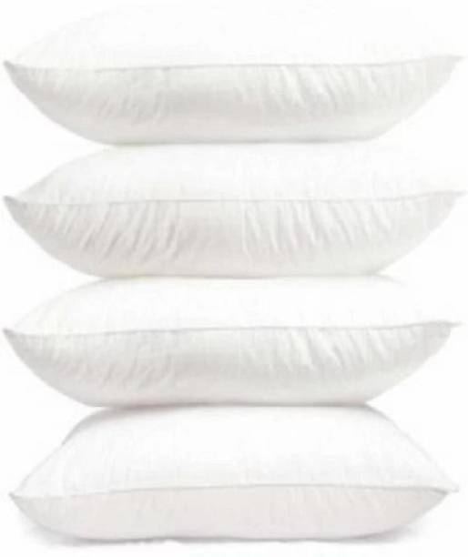 RAGHAV Cotton Solid Sleeping Pillow Pack of 4