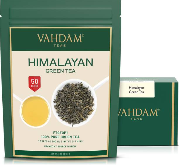वाहदाम हिमालयन बिना फ्लेवर के ग्रीन टी डिब्बा