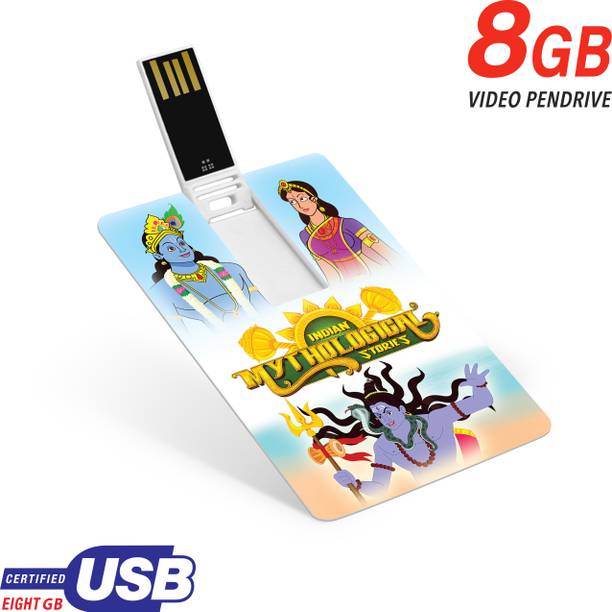 Inkmeo Movie Card - Mythological Stories - Malayalam - Animated Stories - 8GB USB Memory Stick - High Definition(HD) MP4 Video