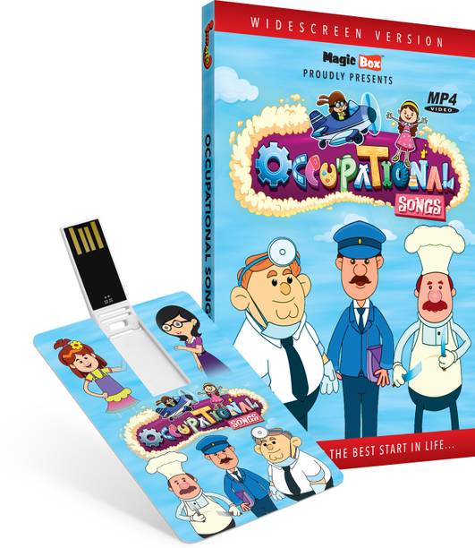 Inkmeo Movie Card - Occupational songs - Songs about different kinds of Occupation - 8GB USB Memory Stick - High Definition(HD) MP4 Video