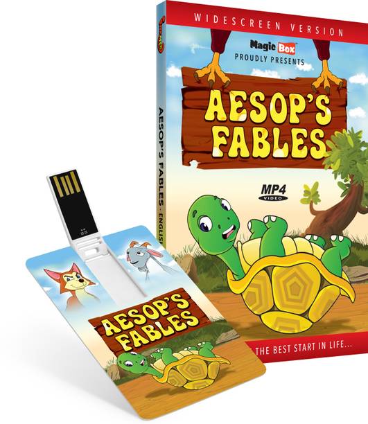 Inkmeo Movie Card - Aesop's Fables - English - Animated Stories - 8GB USB Memory Stick - High Definition(HD) MP4 Video