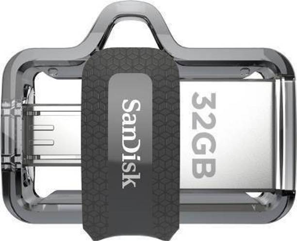 SanDisk Dual SDDD3-064G-I36 32 GB Pen Drive Compatible with Laptop, Mobile, Gaming Console, Tablet USB 3.0 Plastic Case