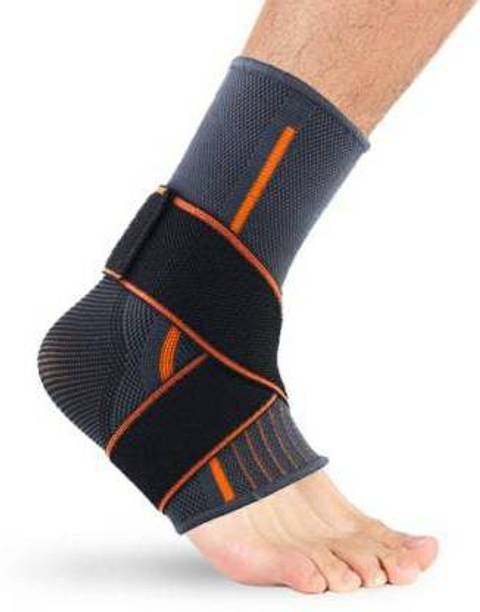 GYMGALAXY Adjustable Ankle Brace for Injury and Pain Support With Double Strap Ankle Support