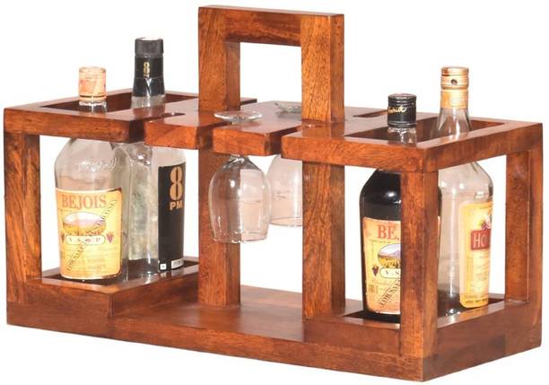 Marutiwod Solid Wood Bar Cabinet