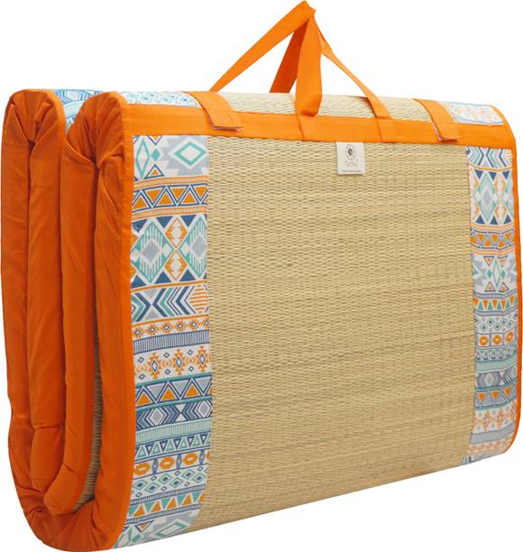 Home Tex Life : Seamless Style and Smile Korai Pai Foldable Mat 18 inch Double Cotton Mattress