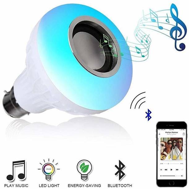 TECHMAZE BT Music Light Bulb B22 LED Speaker Color Changing 24Keys Remote Smart ball T56 Smart Bulb