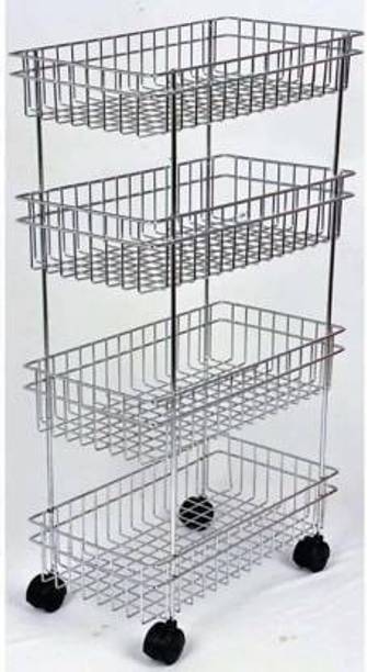 AELEX MART Steel Kitchen Trolley