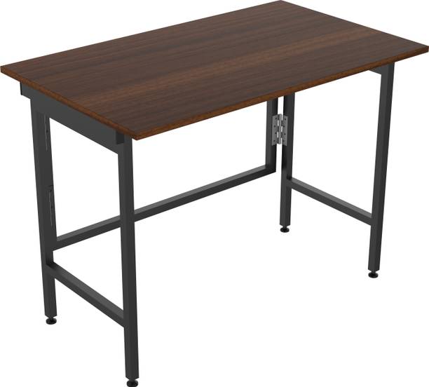 InnoFur Aplos Folding Desk/Folding Table/Study Table/Laptop Table Large (Brown) Engineered Wood Study Table