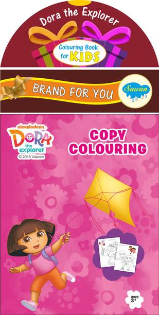 Dora The Explorer Copy Colouring | Colouring Books By Sawan