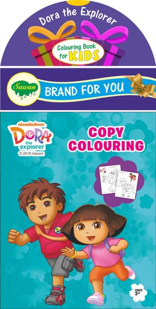 Dora The Explorer Copy Colouring | Colouring Books By Sawan