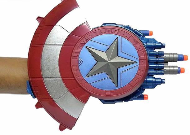 Galactic Marvel Captain America Blaster Reveal Shield,Best Fight Gun with Best Shield (New Version)