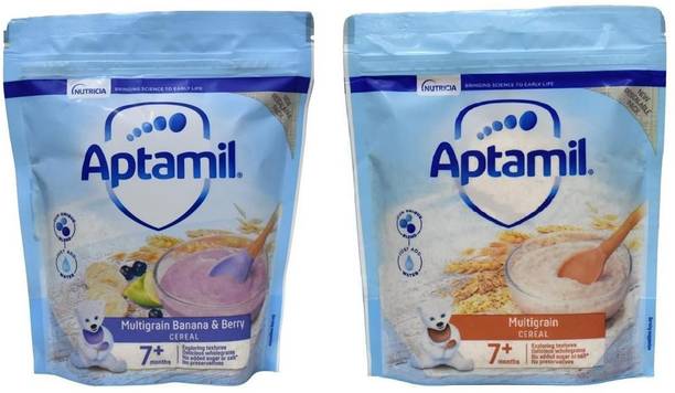 Aptamil Combo (Pack of 2) - Multigrain Cereal + Multigrain & Berry Cereal Cereal