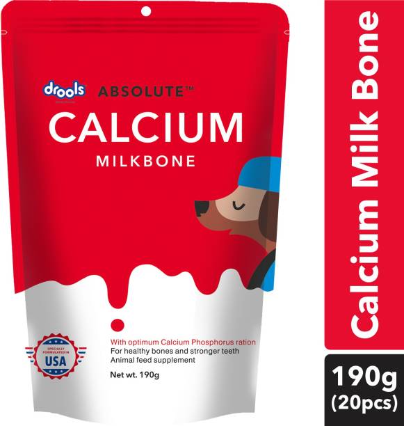 Drools Absolute Calcium Bone(20 Pieces) Dog Treats/ Pet Health Supplements