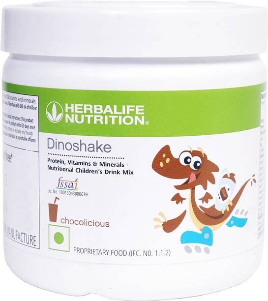 HERBALIFE Dinoshake Kids Drink Mix - Chocolate Flavor Plant-Based Protein