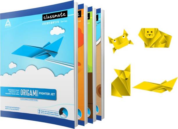 Classmate Origami 24 x 18 cm Book-size Notebook Unruled 172 Pages