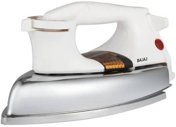 BAJAJ 1.5 Kg ~ 3.30 lbs Heavy Weight 1000w Dry Iron with Coated Soleplate 1000 W Dry Iron