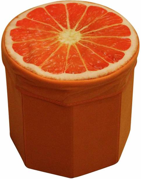 FunBlast Folding Storage Ottoman Box Organizer Cum Stool with Seat Cushion, Multi-Functional Storage Boxes for Toys for Kids Storage Box
