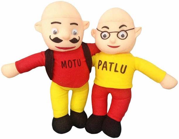 Patly beautiful motu patlu soft toy for kids (height-35 cm, Multi color)  - 35 cm