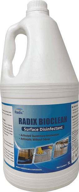 Radix BIOCLEAN | SURFACE & AERIAL DISINFECTANT | CDC & DRUG DEPT APPROVED FORMULATION | QUATERNARY AMMONIUM COMPOUND ( 5ltr)