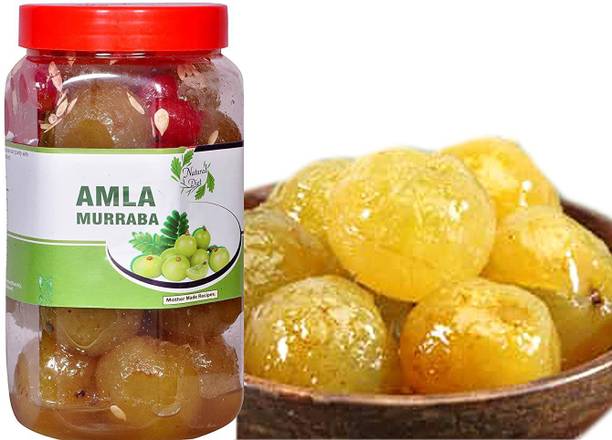 Natural Diet Mother Made Organic Amla (Marmalade) with Almond (Badam) Amla Murabba